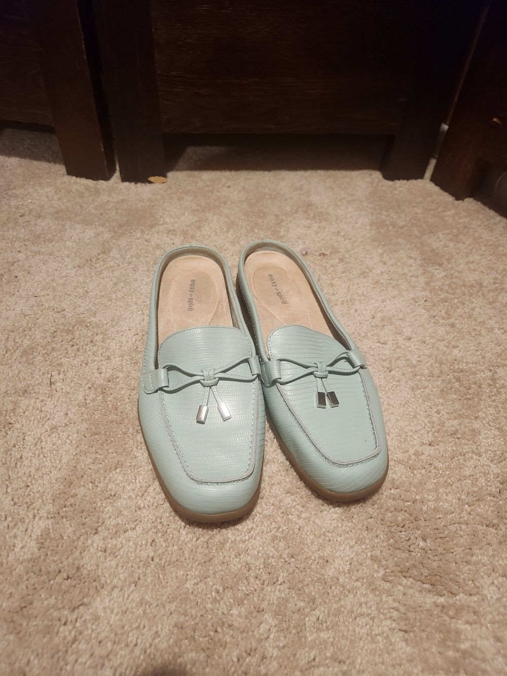 Easy Spirit Light Blue Slip-On Loafers